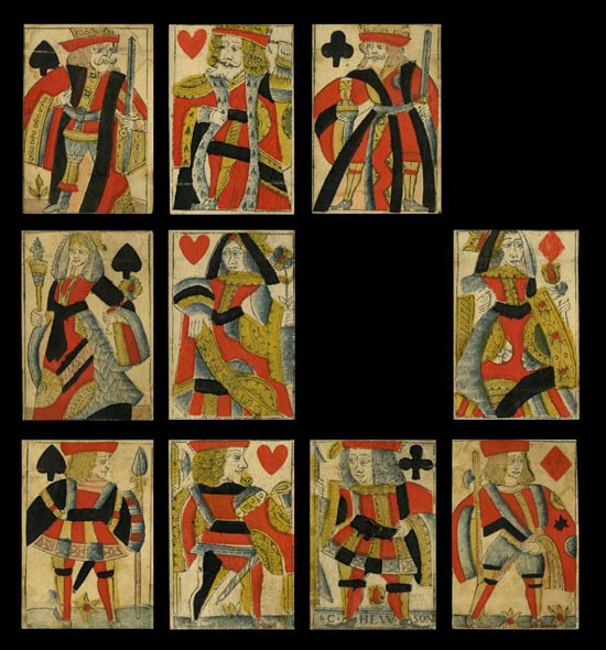 Early English playing card, Hewson 1680