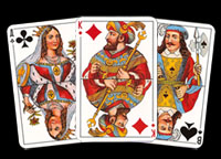 Russian standard playing cards